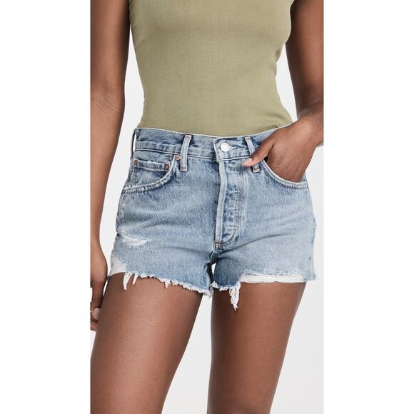 Agolde Parker Vintage Cut Off Shorts Grudge - 26